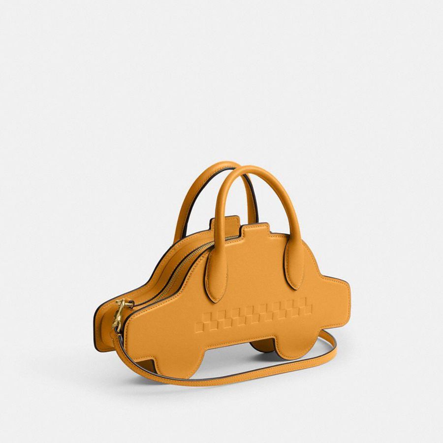 Bolsa Cruzada COACH Taxi Mujer Amarillos | AZRI-30851
