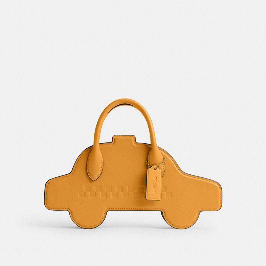 Bolsa Cruzada COACH Taxi Mujer Amarillos | AZRI-30851
