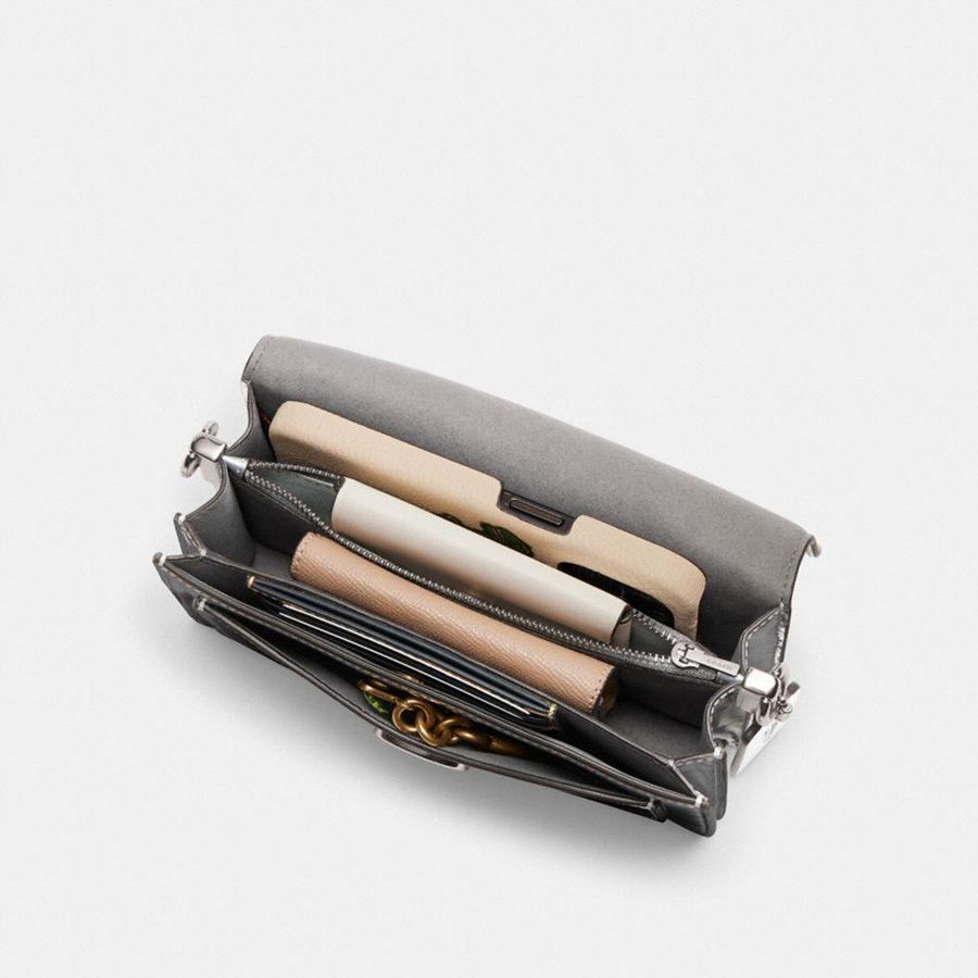 Bolsa de Hombro COACH Tabby 20 In Metallic Mujer Plateados | RUFK-09257
