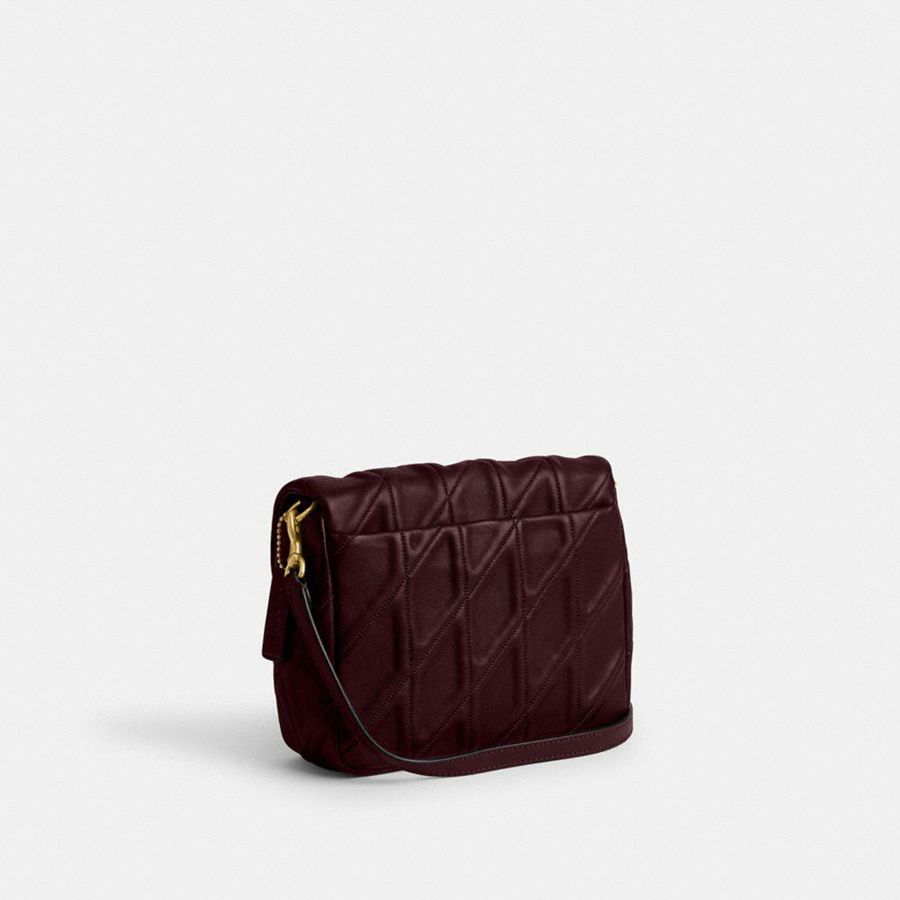 Bolsa de Hombro COACH Times Square Tabby With Quilting Mujer Vino | LSDG-25360