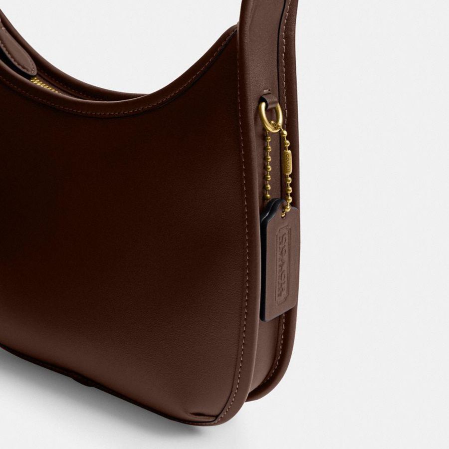 Bolso Hobo COACH Curve Zip Mujer Marrom | VODE-20984