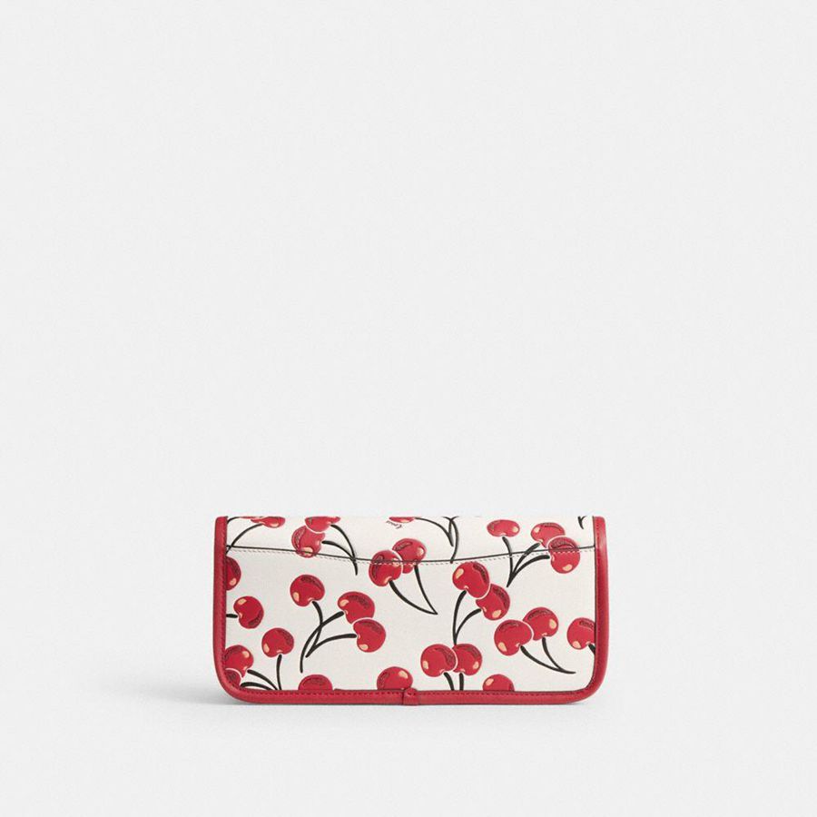 Bolso Hobo COACH Dinky With Cherry Print Mujer Rojos | YXPK-73689