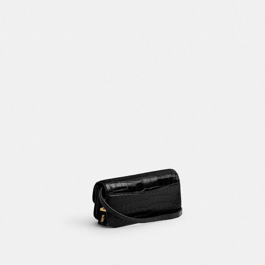 Bolso Hobo COACH Idol 23 In Alligator Mujer Negros | ZUQC-12386