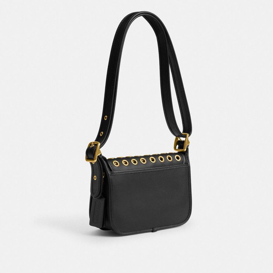 Bolso Hobo COACH Patricia Legacy 19 With Grommets Mujer Negros | TGUO-14273