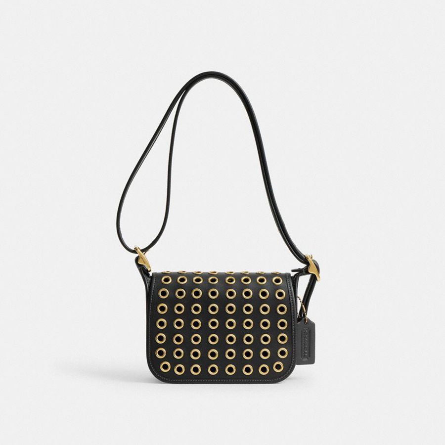 Bolso Hobo COACH Patricia Legacy 19 With Grommets Mujer Negros | TGUO-14273