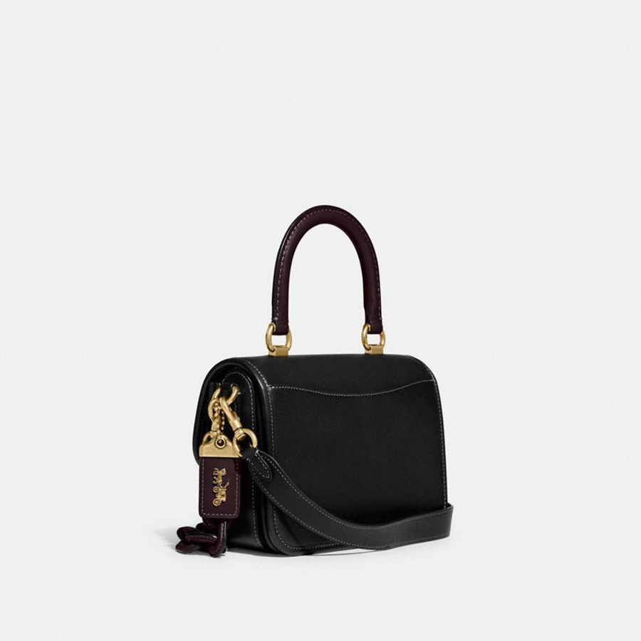 Bolso Tote COACH Rogue Top Handle In Colorblock Mujer Negros | OCHK-26547