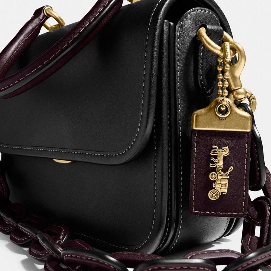 Bolso Tote COACH Rogue Top Handle In Colorblock Mujer Negros | OCHK-26547