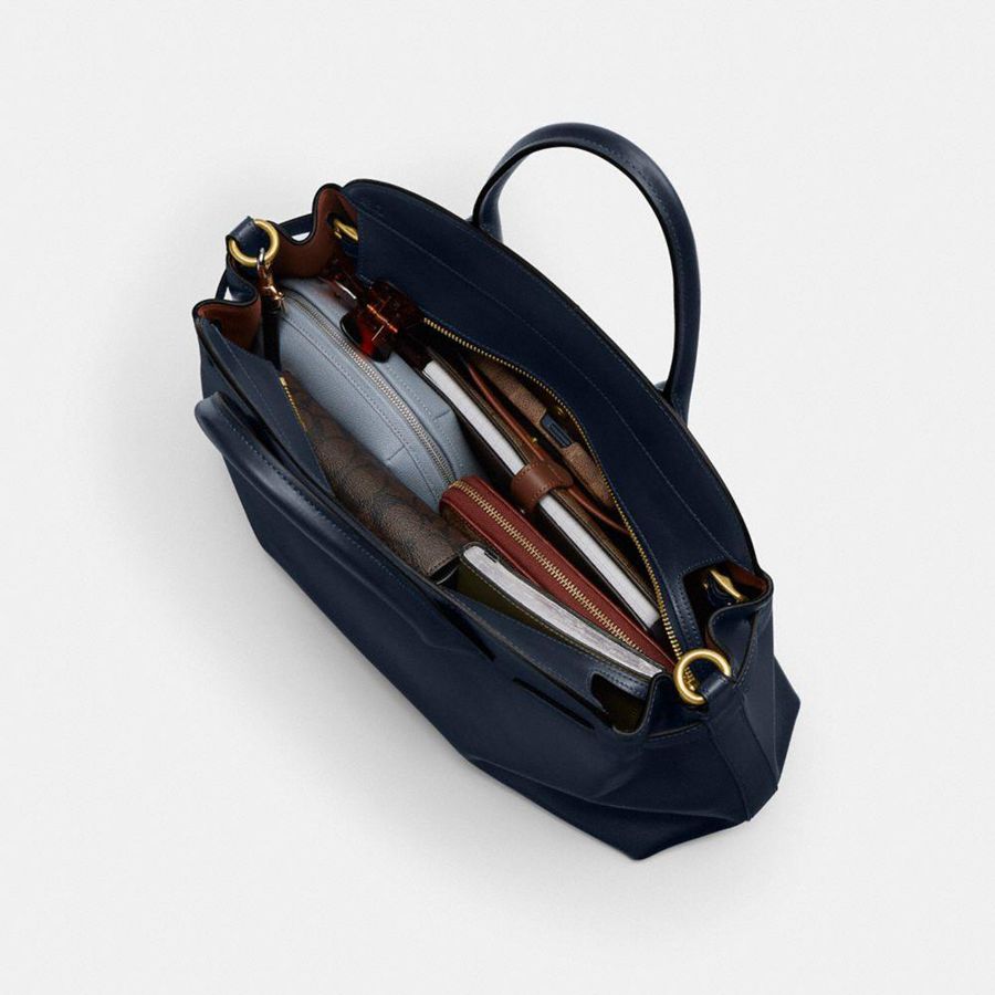 Bolso Tote COACH Soft Empire Carryall 40 Mujer Azul Marino | MWJI-39147