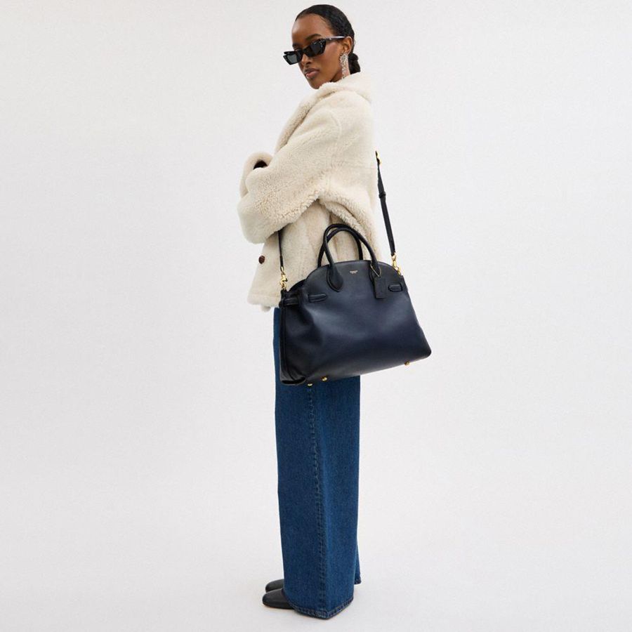 Bolso Tote COACH Soft Empire Carryall 40 Mujer Azul Marino | MWJI-39147