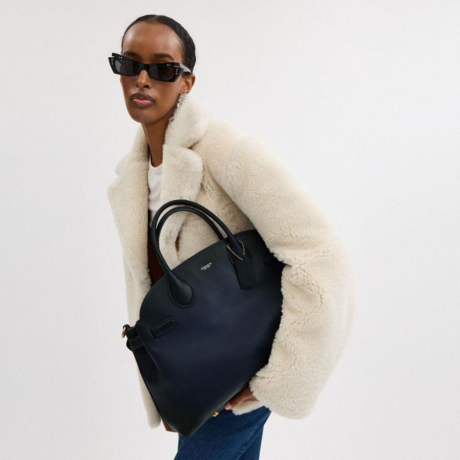 Bolso Tote COACH Soft Empire Carryall 40 Mujer Azul Marino | MWJI-39147