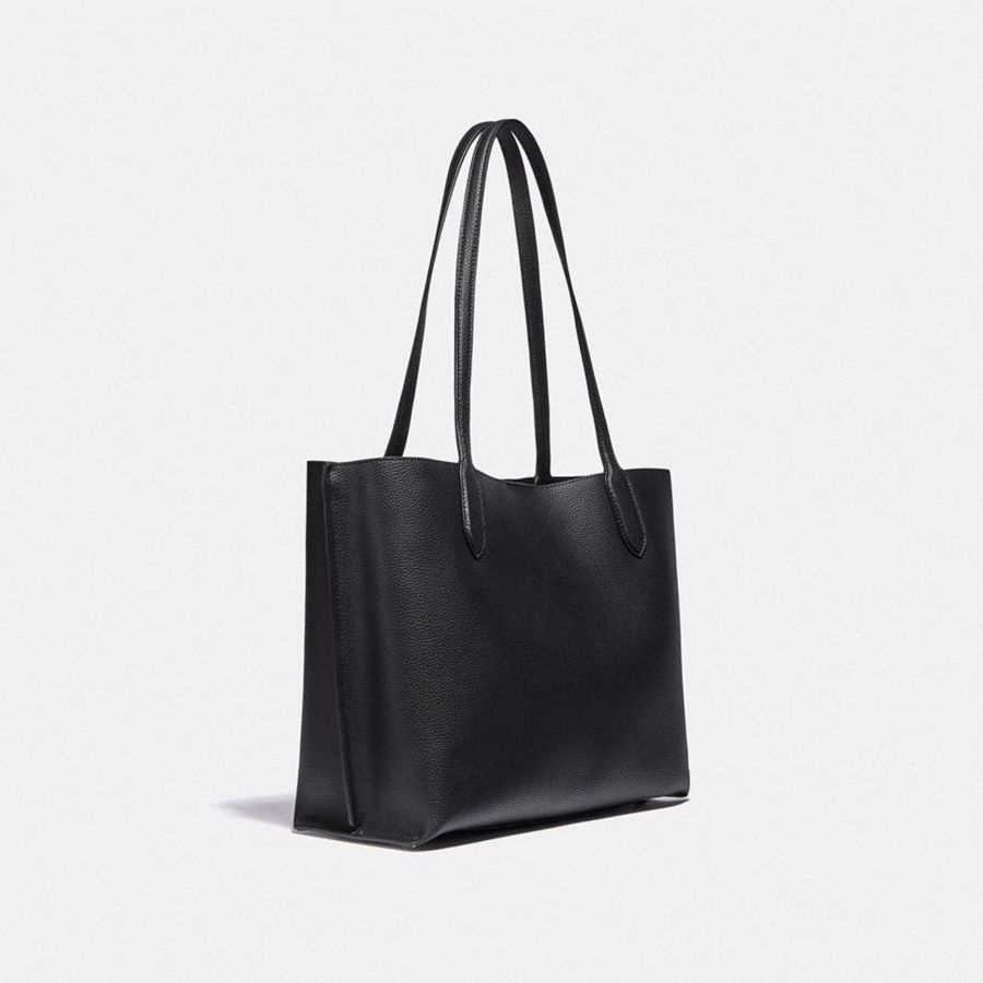 Bolso Tote COACH Willow Mujer Negros | NMEQ-46795