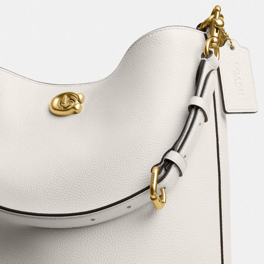 Bolso Tote COACH Willow Soft Bucket Mujer Blancos | AZWX-75604