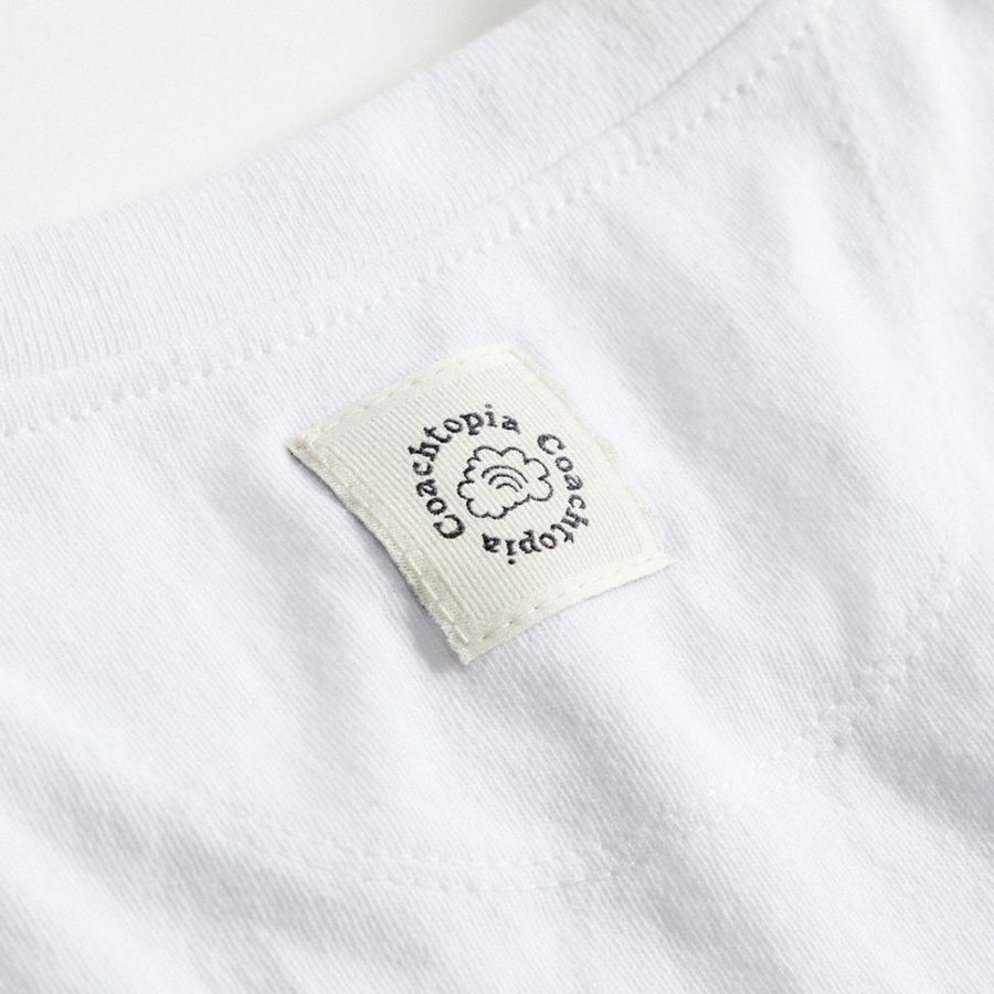 Camiseta COACH Relaxed With This Is Coachtopia Print Hombre Blancos | YIFJ-14875