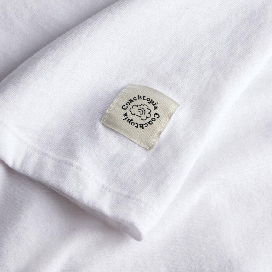 Camiseta COACH Relaxed With Wasty Print Mujer Blancos | OUWP-79513
