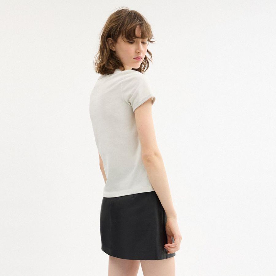 Camiseta COACH X Popeye Ringer Mujer Blancos | XZQC-93120