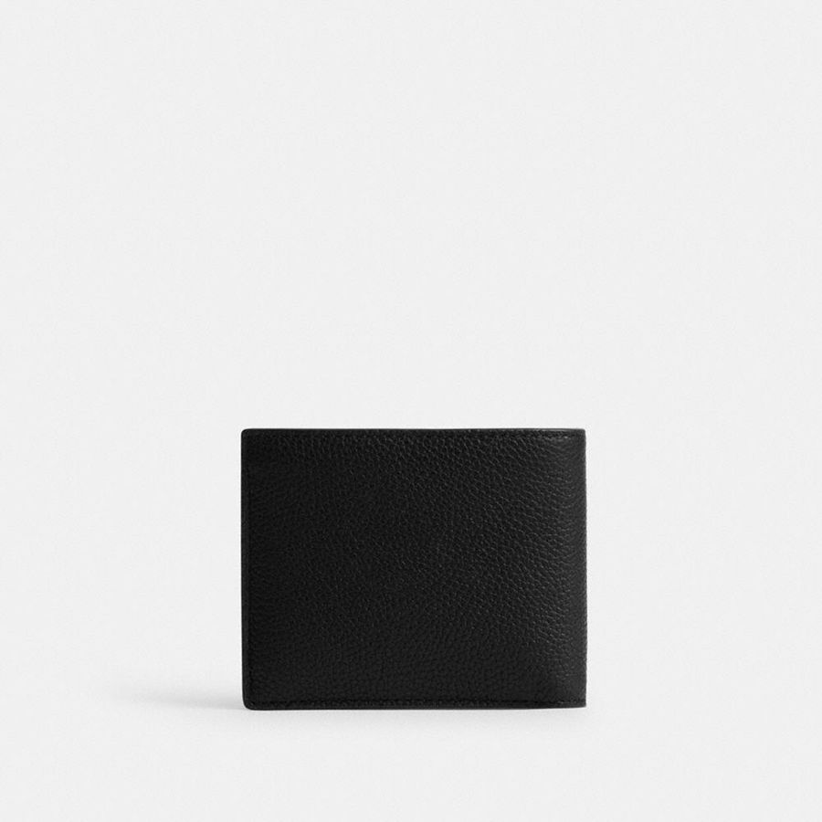 Cartera COACH 3 In 1 In Signature Leather Hombre Negros | DLJO-95730
