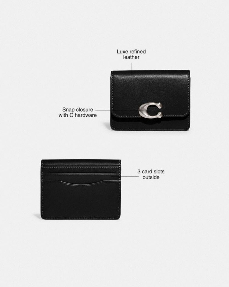 Cartera COACH Bandit Card Case Mujer Blancos | LTMX-82104