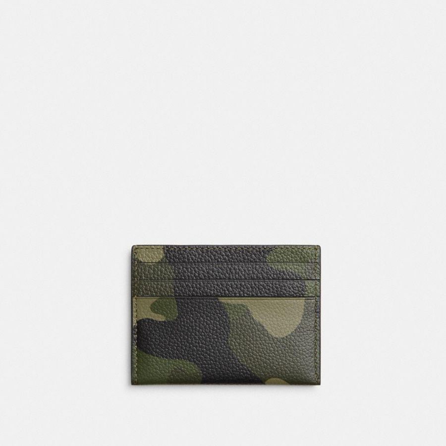 Cartera COACH Card Case Mujer Negros | HATX-20816