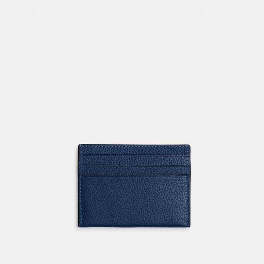 Cartera COACH Card Case Mujer Negros | HATX-20816