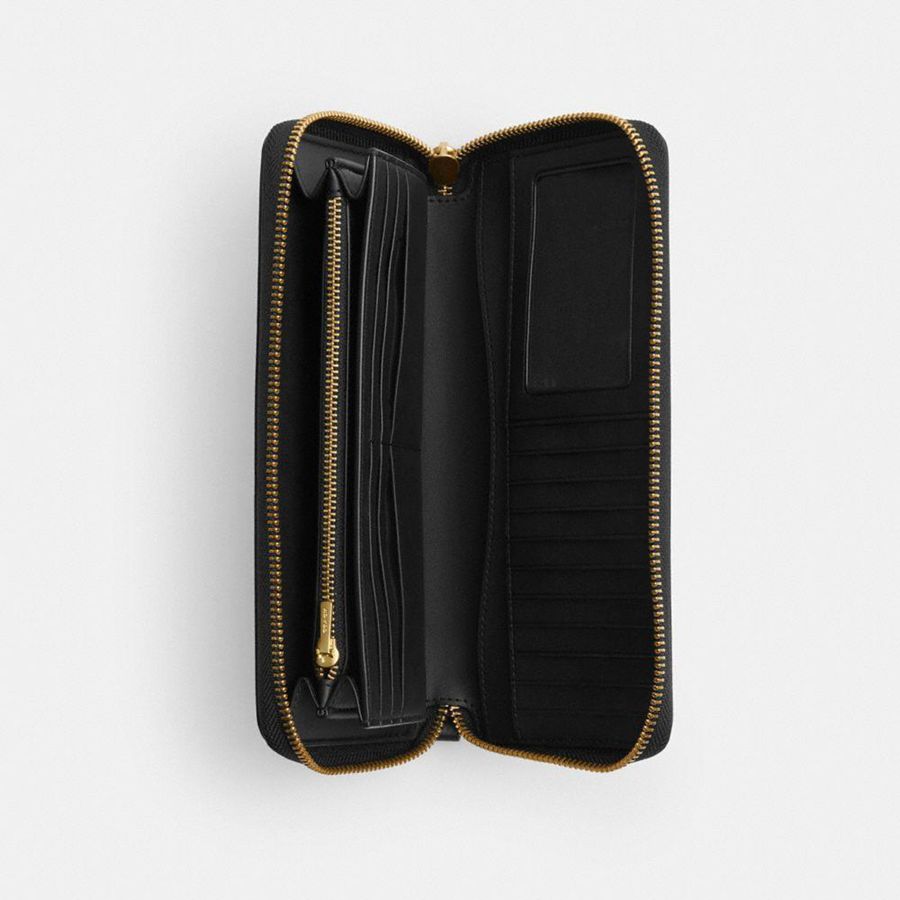 Cartera COACH Essential Continental Mujer Negros | GVQZ-30956