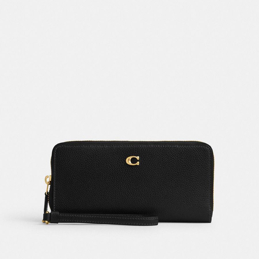 Cartera COACH Essential Continental Mujer Negros | GVQZ-30956