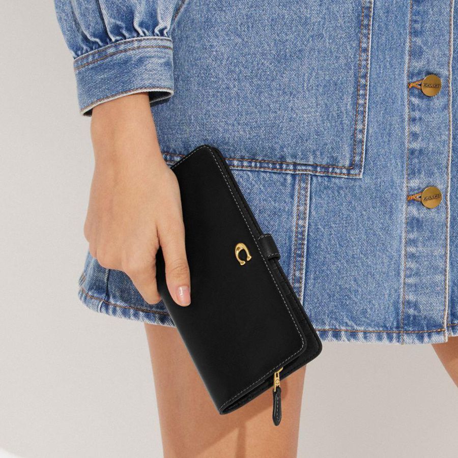Cartera COACH Essential Slim Mujer Negros | OCFK-65872