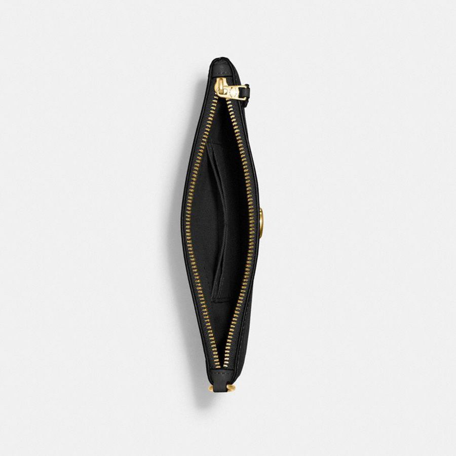 Cartera COACH Essential Small Wristlet Mujer Negros | HAZJ-24765