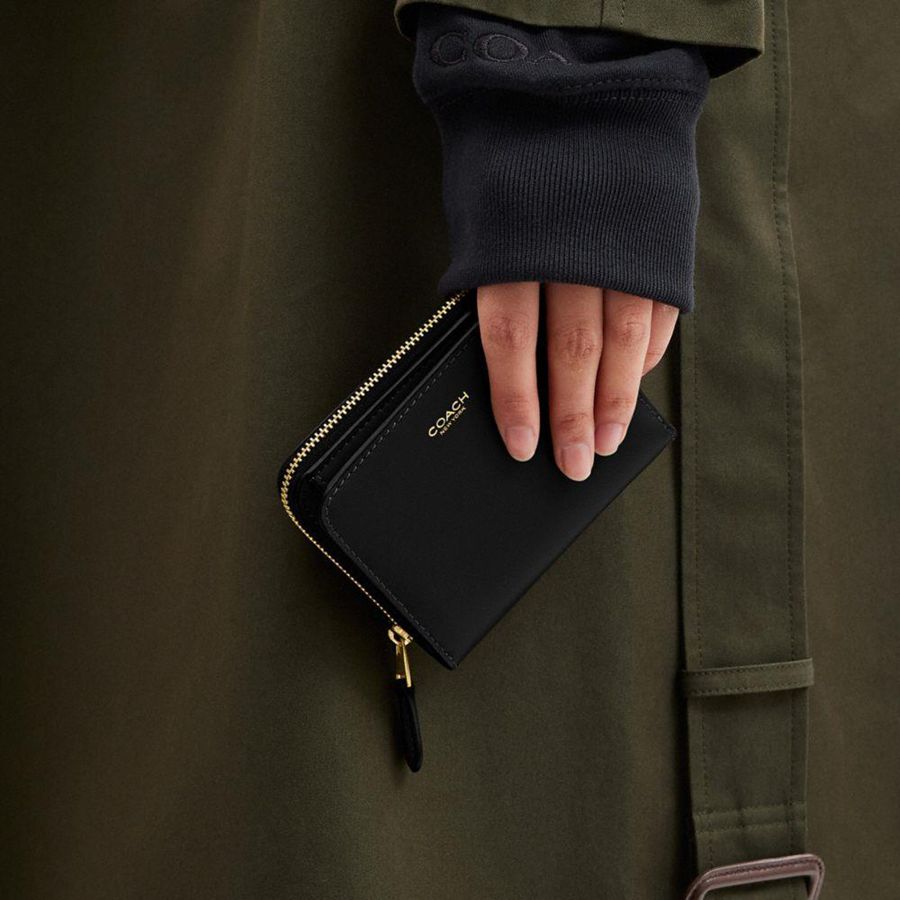 Cartera COACH New York Billfold Mujer Negros | SDWG-08169