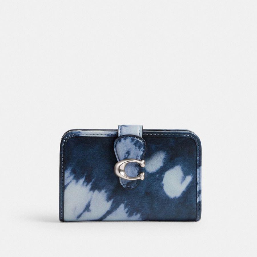 Cartera COACH Tabby Medium With Tie Dye Print Mujer Azules | ZMYR-04629