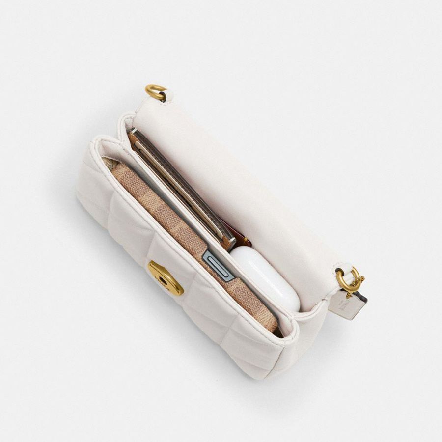 Charms COACH Tabby Crossbody Wristlet With Pillow Quilting Ands Mujer Dorados | XQFU-69021