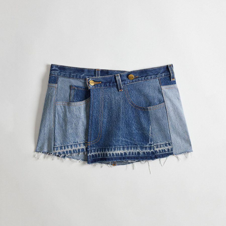 Falda COACH Cheap Mujer Azules | HUKR-94186