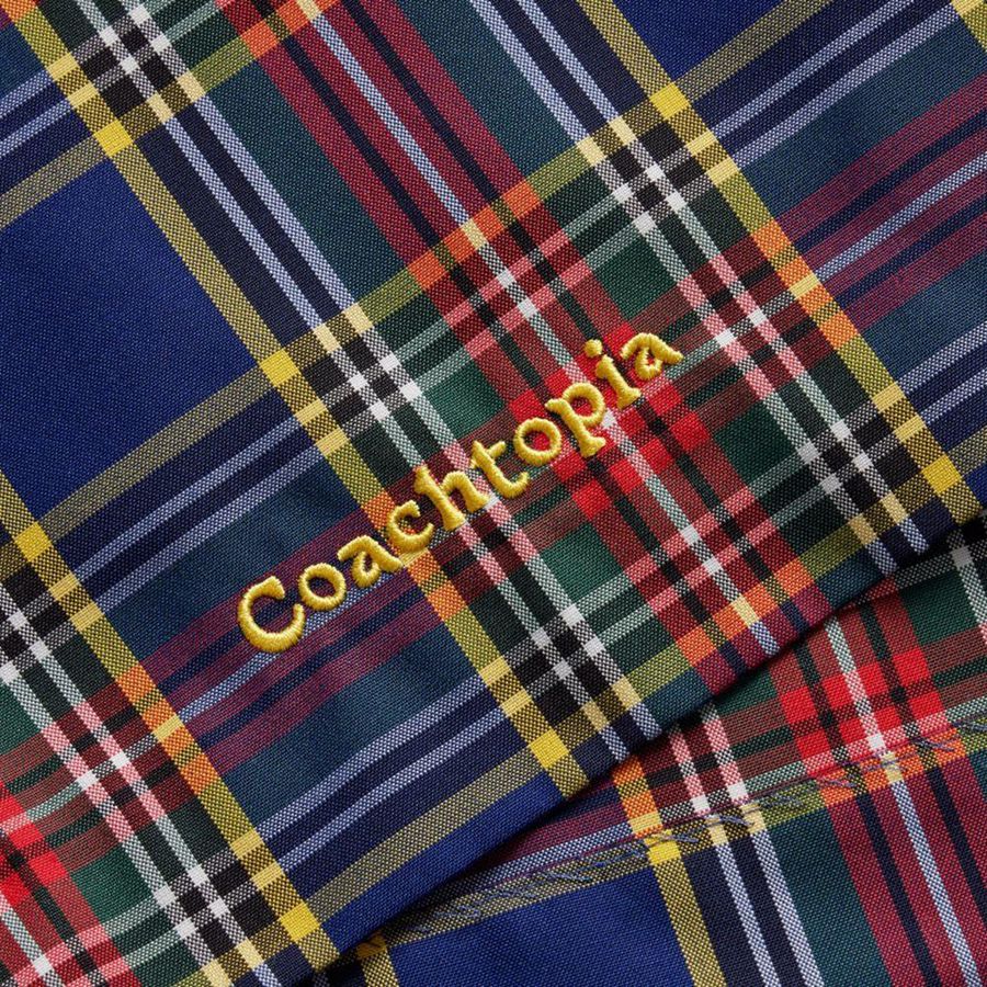 Falda COACH Topia Loop Mini With Plaid Pattern Mujer Azules | XATN-51402