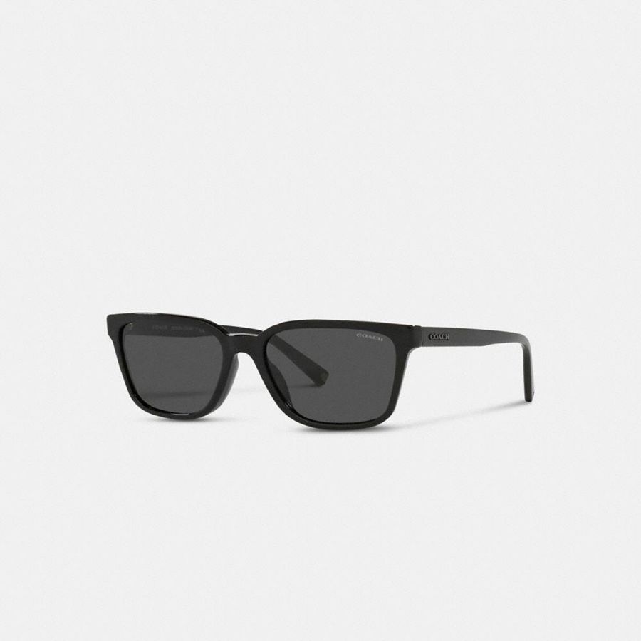 Lentes de Sol COACH Signature Workmark Square Mujer Negros | PEFM-19875