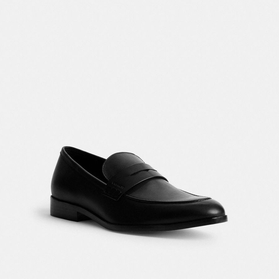 Mocasines COACH Declan Hombre Negros | YKWP-70415
