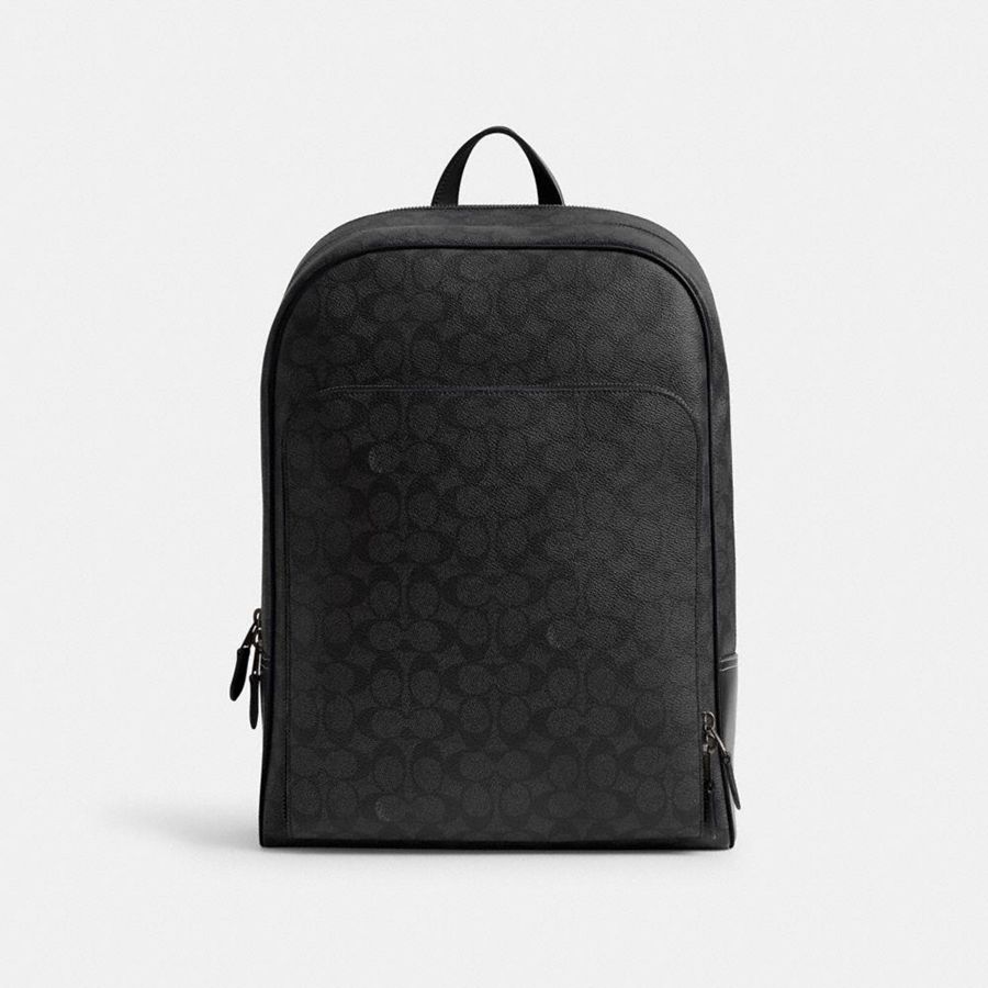 Mochila COACH Gotham In Signature Canvas Hombre Grises | FZTG-78902