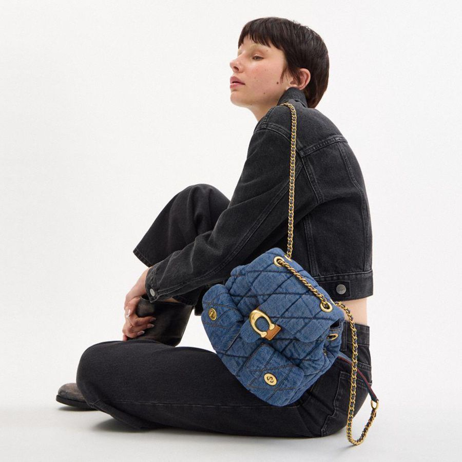 Mochila COACH Tabby With Quilting Mujer Azules | VPSA-92865