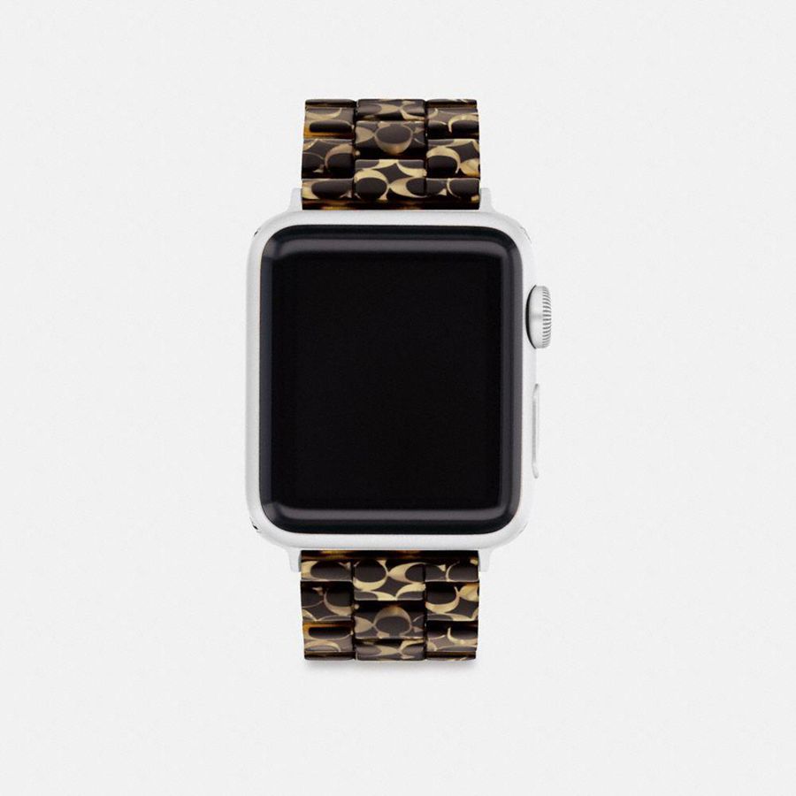 Relojes COACH Apple® Strap, 38 Mm, 40 Mm And 41 Mm Hombre Negros | TSHK-73564