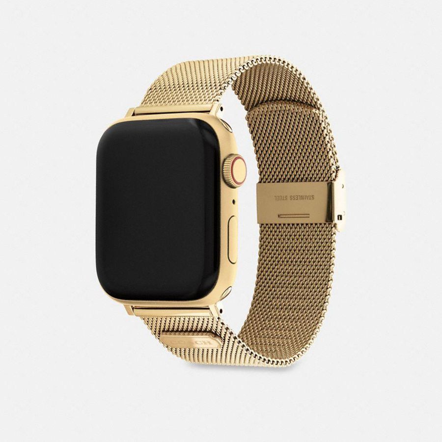 Relojes COACH Apple® Strap, 42 Mm And 44 Mm Hombre Dorados | HJRZ-54238