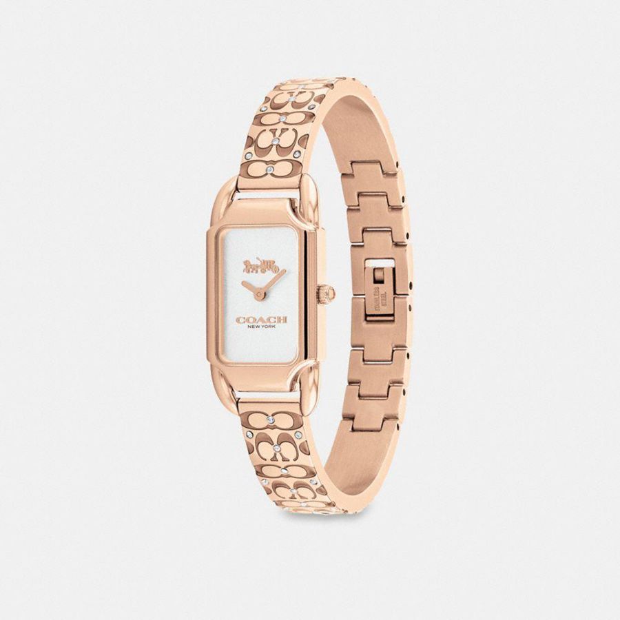 Relojes COACH Cadie, 17.5 Mm X 28.5 Mm Mujer Dorados | BGKX-27810