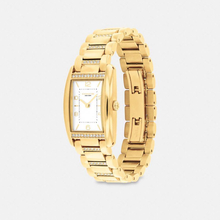 Relojes COACH Reese, 35 Mm X 24 Mm Mujer Dorados | IAHK-41790