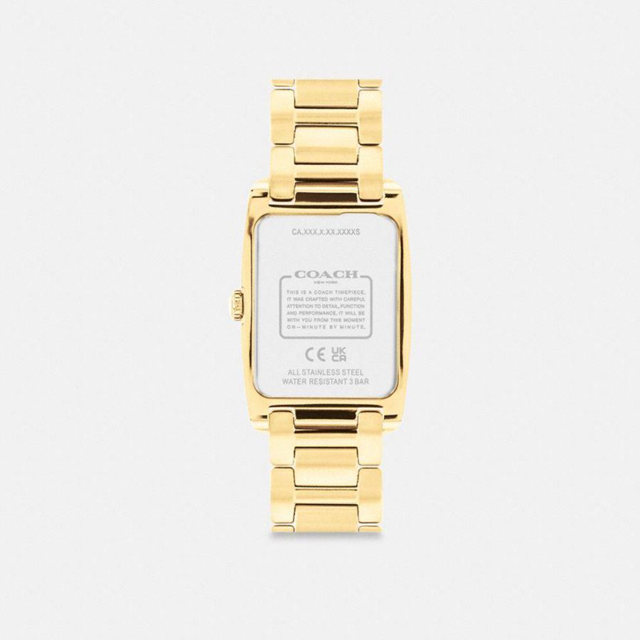 Relojes COACH Reese, 35 Mm X 24 Mm Mujer Dorados | IAHK-41790