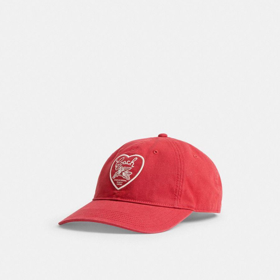 Sombrero COACH Pegasus Print Baseball Hombre Rojos | LXVF-49185