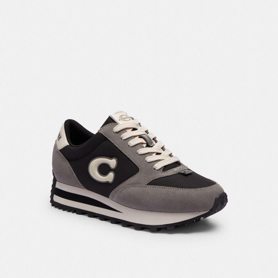 Tenis COACH Runner Mujer Negros | LOAK-14820